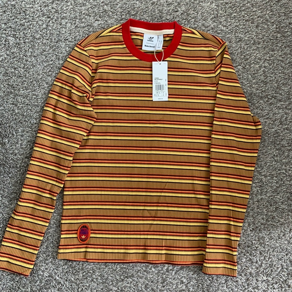 Adidas Wales Bonner Collaboration Multicolor Striped Retro Sweater